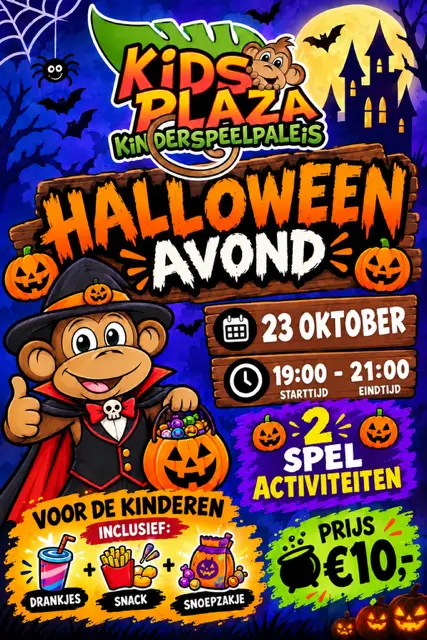 Halloween-avond bij Kids Plaza — familie-kids in Weert
